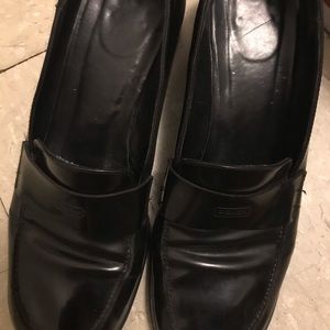 Coach | Black Loafers Small Block Heel Size 8